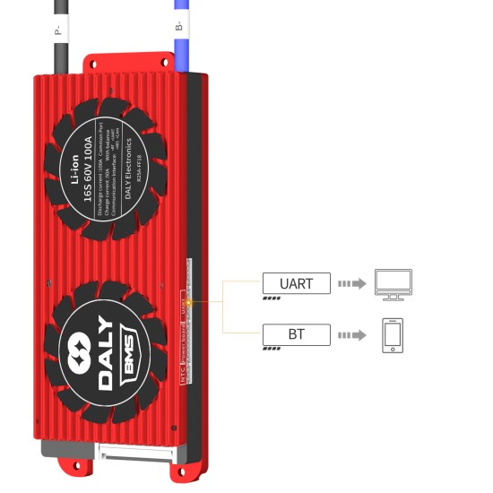 Smart LFP 16S 48V 100A common port with one temp