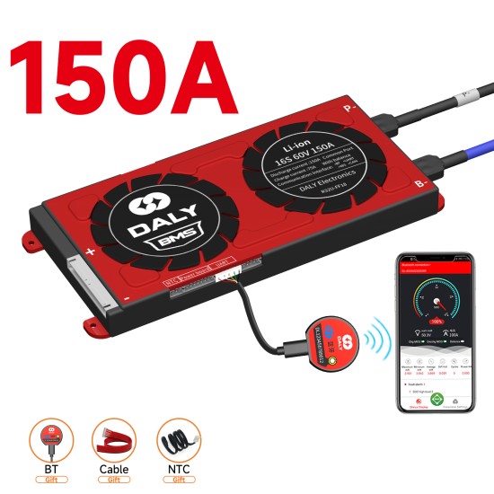 Smart LFP 16S 48V  150A common port with one temp