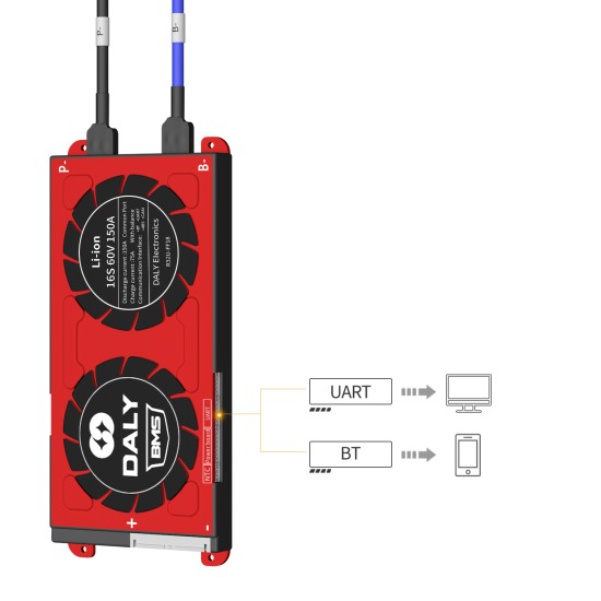 Smart LFP 16S 48V  150A common port with one temp
