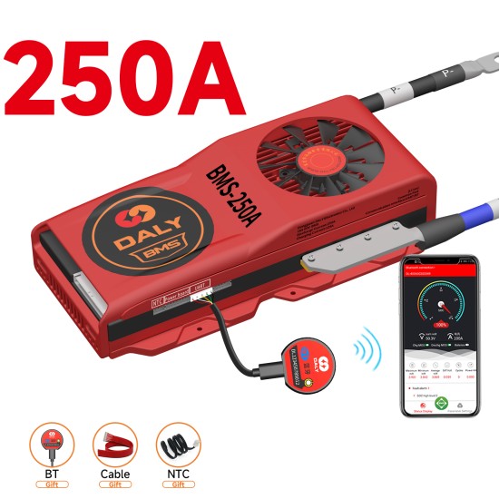 Smart LFP 16S 48V  250A common port with one temp+fan