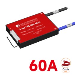 Hardware bms Li-ion 16s 60v 60A common port+NTC